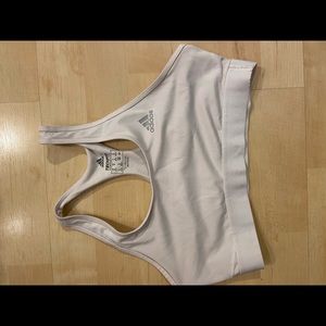 White adidas sports bra